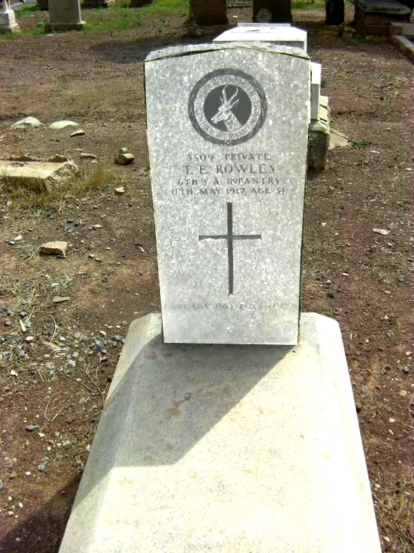 Queenstown Cemetery, Eastern Cape, headstone needs improving please ...